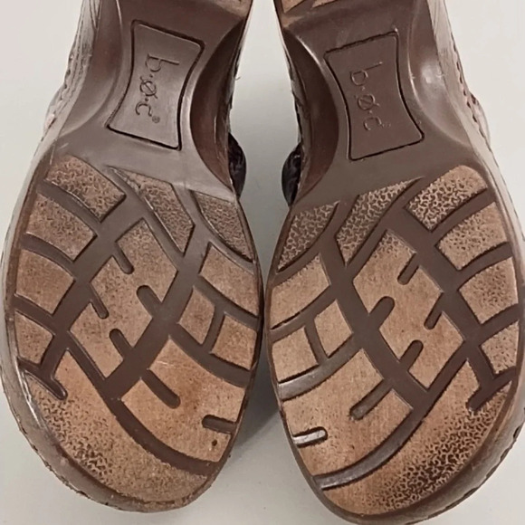 BOC Born Size 7 Plum Quilted Clog Shoes Comfy Peggy Quilted Snake Patent - Picture 8 of 11